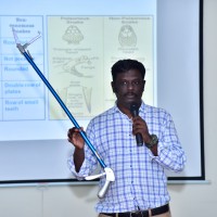 Dr A. Prakash M.V.Sc, Hosur Forest Division addressing the participants
